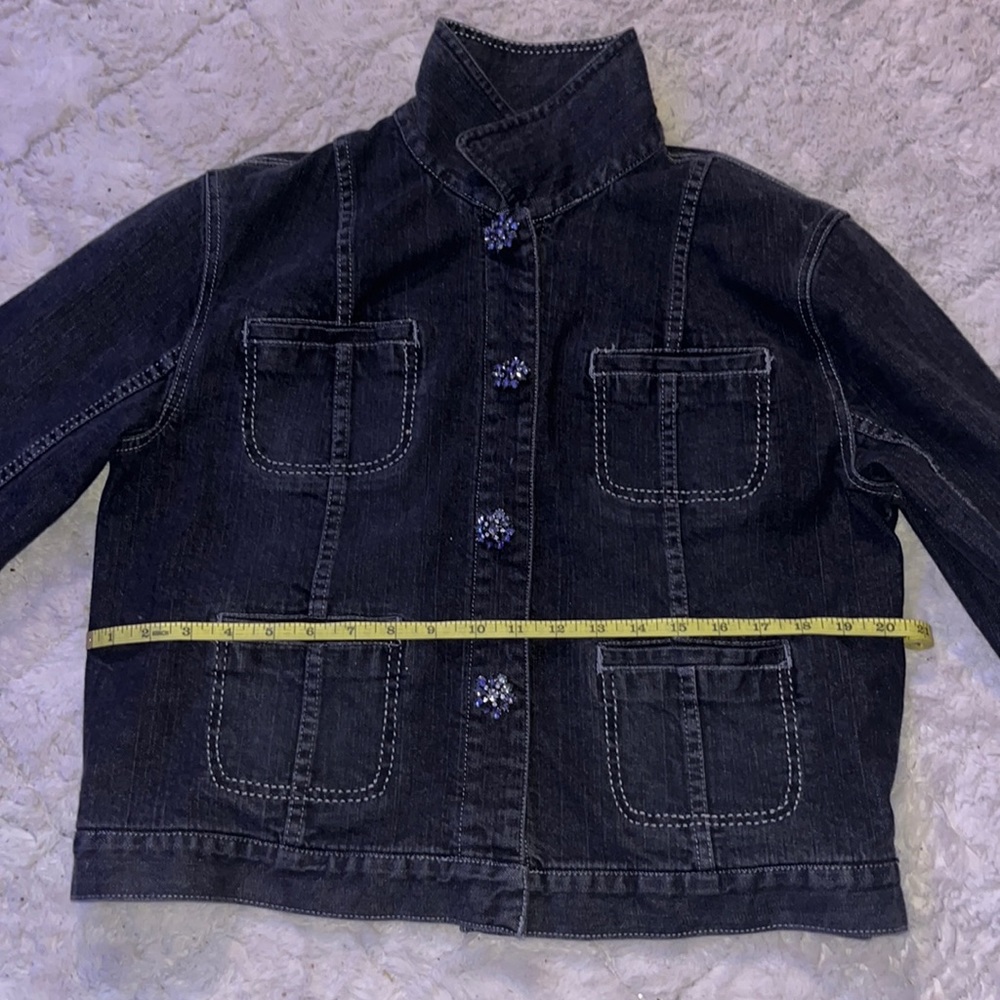 black Chicos platinum jean jacket